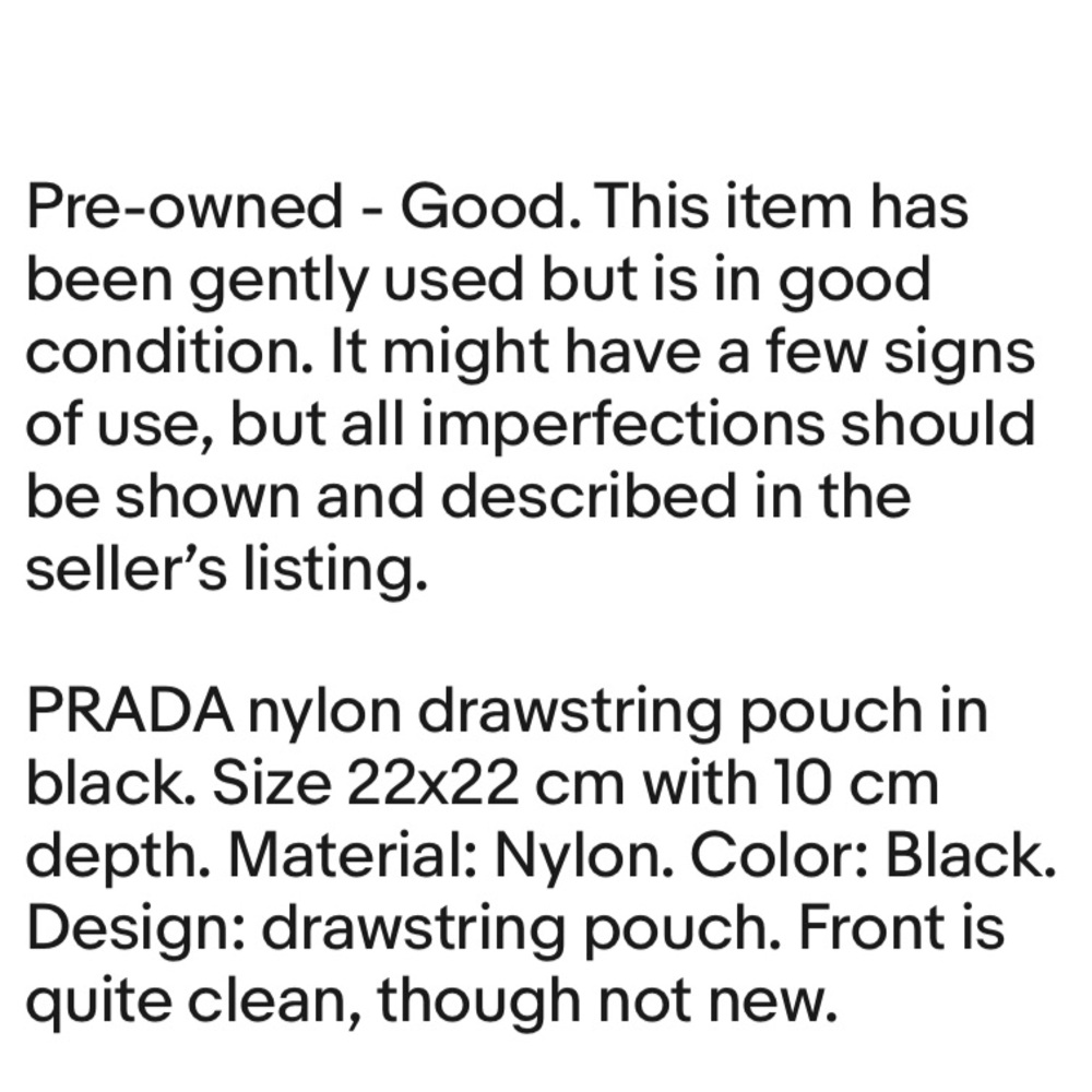 Prada Black Mini Drawstring Bag - image 8